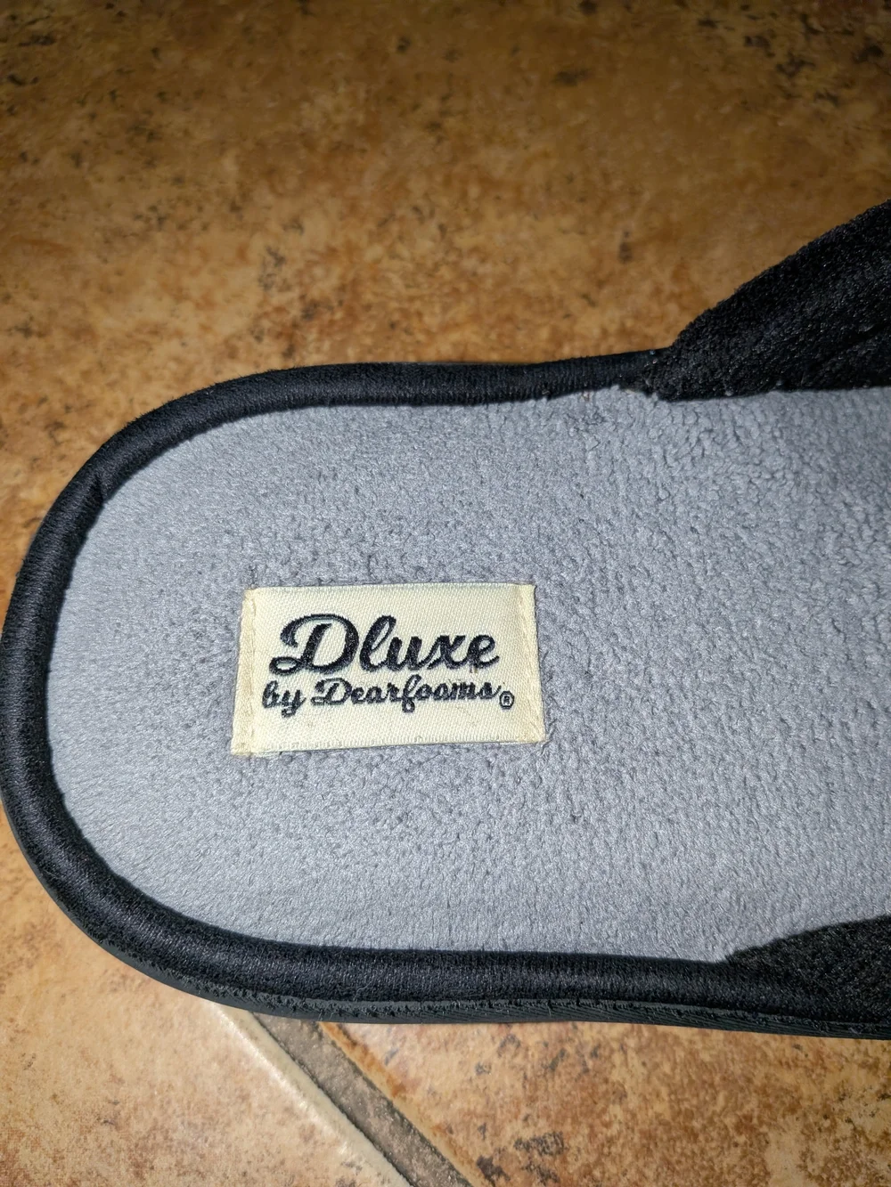 Men's Dluxe by Dearfoams, Super Dad Slide Slippers, size L (11 - 12)